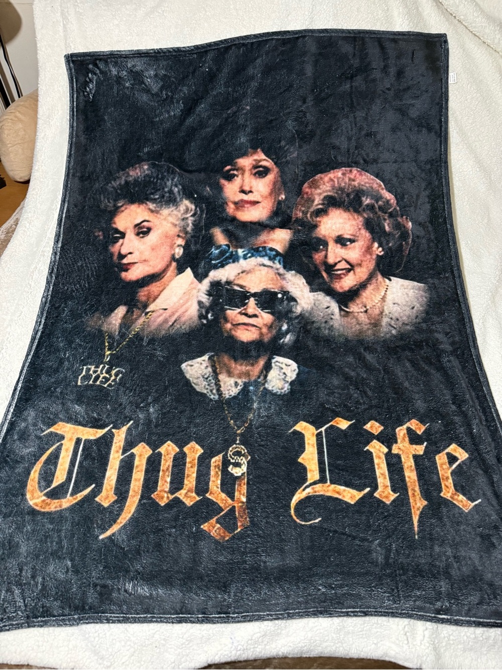 The Golden Girls “Thug Life” Silky Soft 50” X 40” Throw Blanket